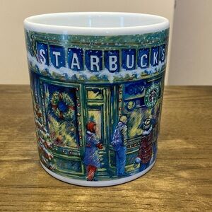 Vintage Starbucks Christmas Holiday Mug - 14 ounce